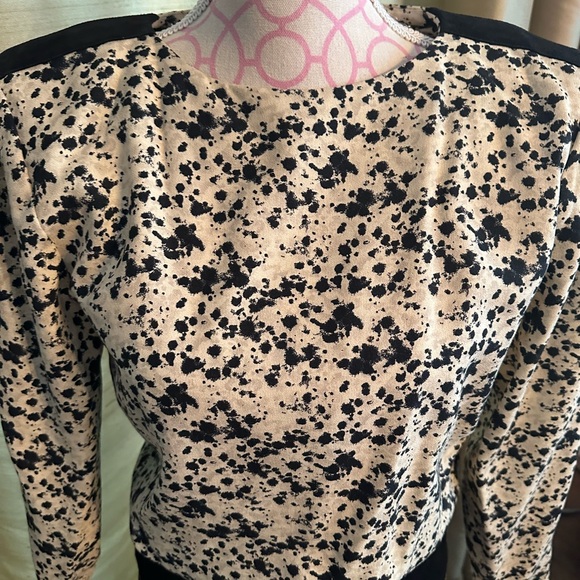 St Gilliam by Kay Unger silk dress faux suede size 6 vintage - Picture 3 of 6